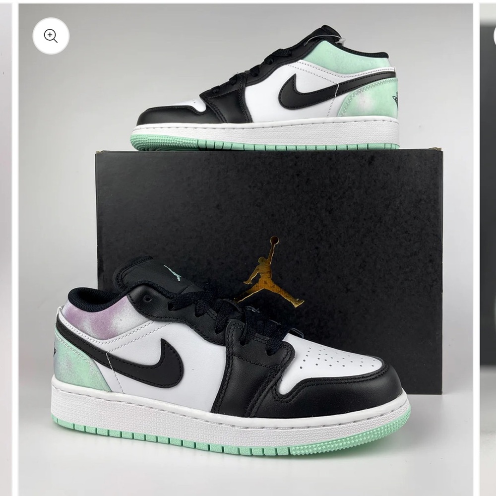 Air Jordan 1 Low SE Pastel Tie-Dye GS Size 6Y / Women's Size 7.5 NEW DQ2514-100